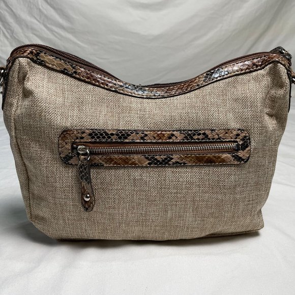 London Fog Tan & Brown Hand Bag - Picture 1 of 3